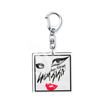 Lady Gaga Abracadabra Sexy Actress Acrylic Icon Keychain Cool Bag Charm Pendant Fan Key Chain Souvenir Creative Friend Kingring