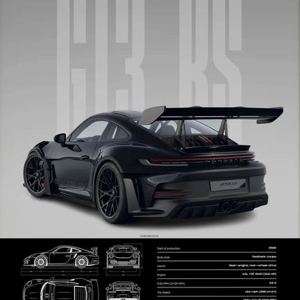Minimalist 911 GT3-RS 718 GT4 RS Hyper Car Sports Car Supercar Poster Canvas Painting Wall Art Pictures Home Interior Decor