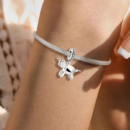925 Sterling Silver Animal Series Little Lion Butterfly Spot Dog Charms Beads Fit Original Pan Bracelet High Quality DIY Jewelry