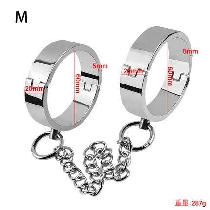 Metal Handcuffs Ankle Cuff Bondage Bracelet Restraints BDSM Adult Game Sex Toys for Couples Erotic Slave Toys Women Men