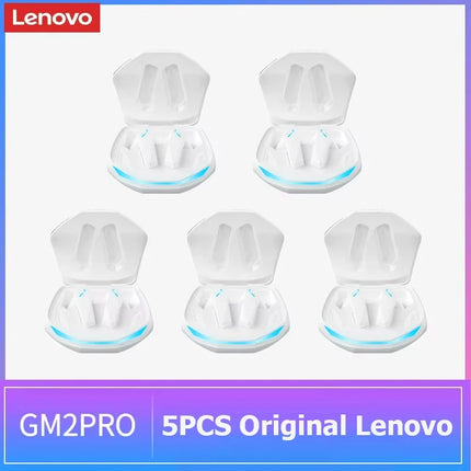 5PCS Original Lenovo GM2 Pro TWS Wireless Headphones Bluetooth 5.4 Earphones Touch Control HD Earbuds Sports Headphone with Mic
