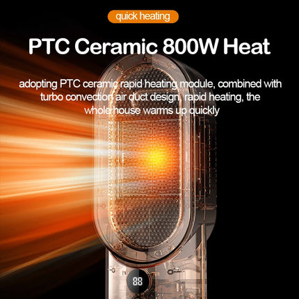 Portable Electric Fan Heater Mini Radiator Desktop Warmer Machine Heaters For Winter PTC Ceramic Heating For Home Bedroom Office
