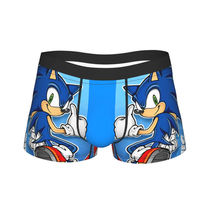Shadowed Hedgehog Anime Cartoon Man Underwear  Boxer Briefs Shorts Panties Fashion Soft Underpants for Homme M-XXL