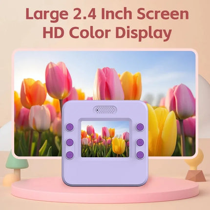 Digital Children Camera For Photography Mini Printer Portable Thermal Instant Print Photo Kids Camera 2.4inch HD Video Toy Gifts