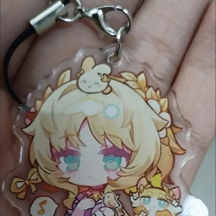 Honkai:Star Rail Phainon Mydei Chimeras Pet Acrylic Cellphone Strap Lanyard For Mobile Phone Case Keychain Key Chain Cover Hang