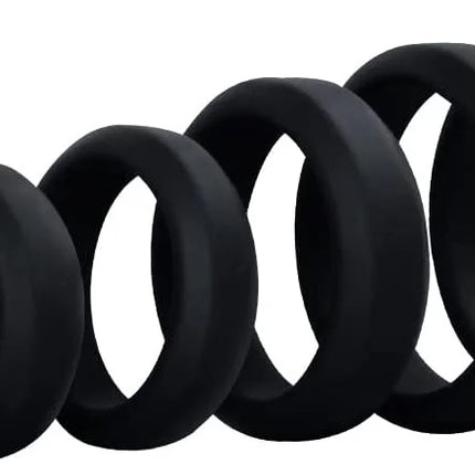 6 Pcs Male Penis Rings Cock Rings Sleeve Delay Ejaculation Silicone Beaded Time Lasting Erection Sex Toys For Men Adult Games