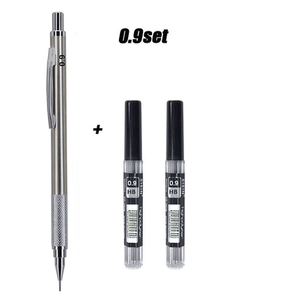 0.3/0.5/0.7/0.9/1.3/2.0mm Mechanical Pencil Set Art Drawing Painting Automatic Pencil with 2box Leads Office School Supply