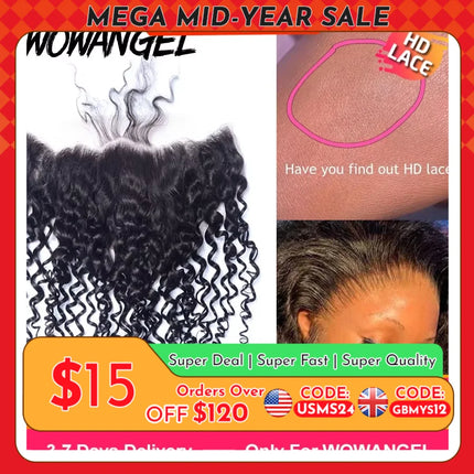 SKINLIKE Real HD Lace Frontal Melt Skins Straight invisible HD Lace Closure Only Deep Wave Kinky Curly Water Wave Human Hair
