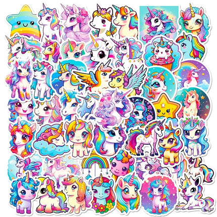 10/30/50PCS Unicorn Flight PVC Sticker Aesthetic Decoration Scrapbooking Korean Stationery School Supplies