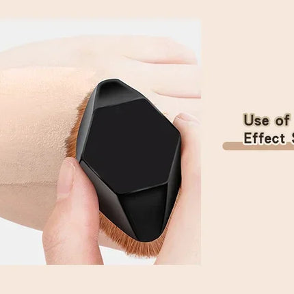 Streak-Free Foundation Brush - High-Density Vegan Fiber for Liquid & BB Cream, Magic  Application, Travel-Friendly Beauty Tool