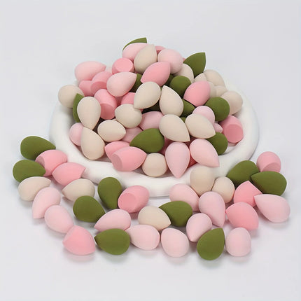 20/50/100PCS Mini Makeup Sponges - Latex-Free, Water-Activated Blenders for Foundation/BB Cream/Concealer, Precision Eye