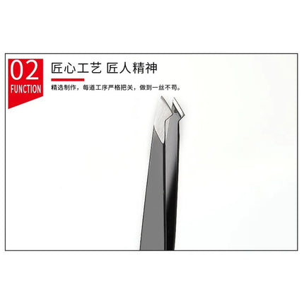 Stainless Steel Flat Slant Tip Eyebrow Eyelash Makeup Tweezer Beauty Tools Eyebrow Tweezers Facial Hair RemovalClip Tweezers