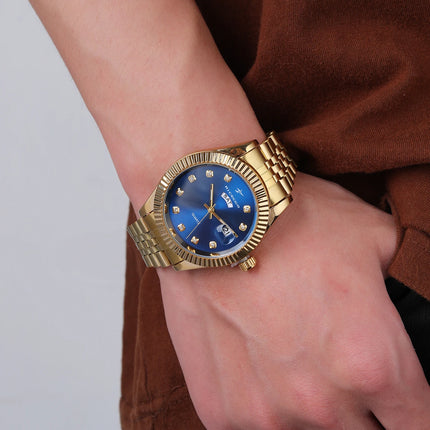 Men's Sport Wristwatches Casual Simple Fashion Calendar Week Quartz Watch Male Watches Reloj for Christmas New Year Gifts