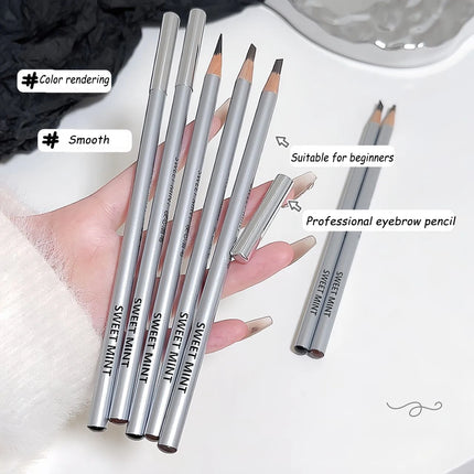 Slanted Blade Eyebrow Pencil Waterproof Makeup Natural Lines Hair Flu Wood Eyebrow Pen Tint Tattoo Grey Coffee Eye Brow Pencil