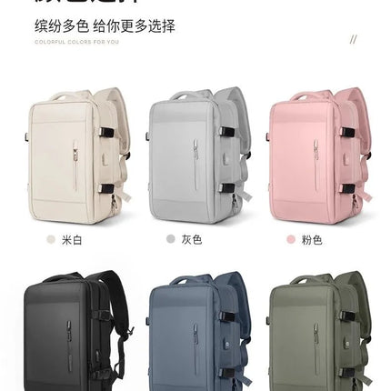 New Large Capacity Bags Business Multifunctional Charging Backpacks Expandable Airplane Travel Backpack Laptop Bag Luggage Ma