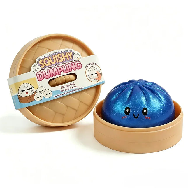 New Glitter Dumpling Glitter Dumpling Squishy with Box Dumplings Sensory Squeeze Toy for Stress Relief