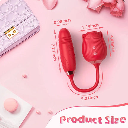 Clit Sucker Vibrator for Women Sucking Clitoris Stimulator with Thrusting Egg Female Masturbation Adult Goods Sex Toys for Women