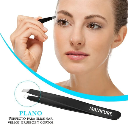 Professional Eyebrow Tweezers Set Stainless Steel Tweezers for Removing Blackhead Ingrown Hairs Eyelashes Clip Makeup Tools
