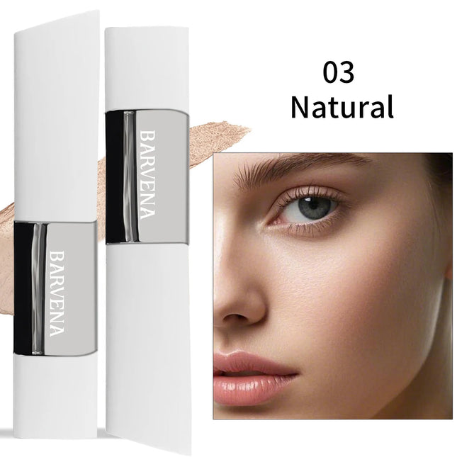2-in-1 Color-Changing Foundation Stick - Lightweight Moisturizing Formula, Skin-Fit Coverage for All Skin Types