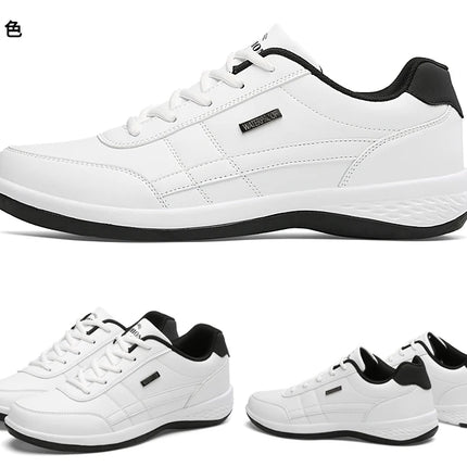 Pu Leather Men Shoes Sneakers Trend Casual Breathable Leisure Male Sneakers Non-Slip Footwear Vulcanized Shoes Tenis Masculino