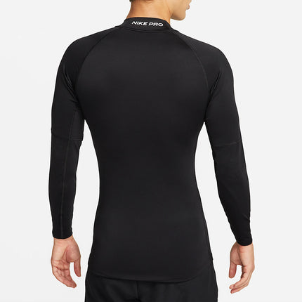 Nike genuine Spring and Autumn men's slim fit classic printed fitness long sleeved T-shirt FB7909-010