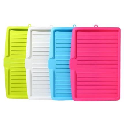 Kitchen Silicone Drain Rack Dish Drainer Tray Large Sink Drying Rack Worktop Organizer Drying Rack for Kitchen Dishes Tableware
