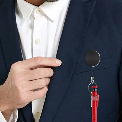 Retractable Pen Holder For Carpenters Workers Nurses Waiters Universal Pen Lanyard Retractable With Belt Clip And Key Ring New