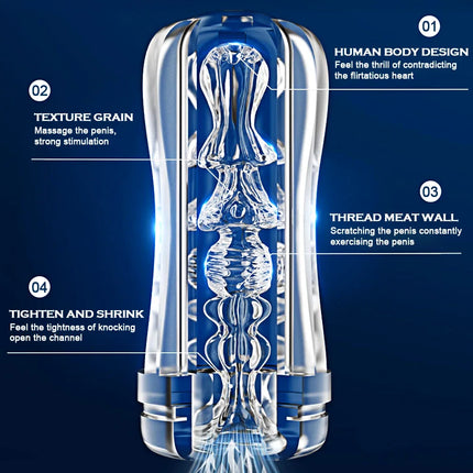 Sex Toys Male Masturbator Cup Vagina Vacuum Pocket Pussy Adult Soft Silicone Masturb Cup Endurance Exercise Masturbator for Men