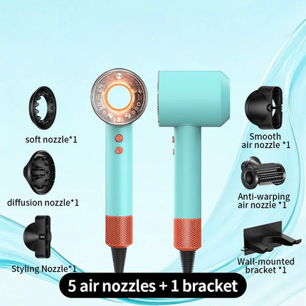 High Wind Home Negative Ion Silent Hair Dryer 1700W Intelligent Sensing Easy Hair Care Say Goodbye to Hot Hair Troubles