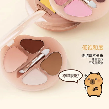 RMT Romantic Beauty Eye Shadow Silkworm Palette - Four Colors Matte Contouring & Brightening Eyeshadow Palette