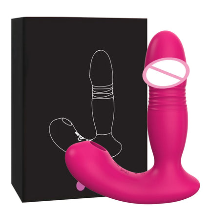 APP Bluetooth Wearable Sucking Thrusting Vibrator G-spot Clitoris Stimulator Vagina Massage Adult Sex Toysfor Couples Men Women