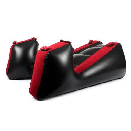 Flocking PVC With Straps Inflatable Split Leg Sofa Mat Sex Furniture Sex Chair Aid Adult Games Bed Sex Tools For Couples Women