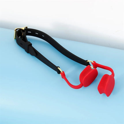 Female Blowjob Toy Sex Slave Rubber Lips O Ring Open Mouth Gag Oral Fetish Bdsm Bondage Restraints Erotic Sexual Toys Adult Game