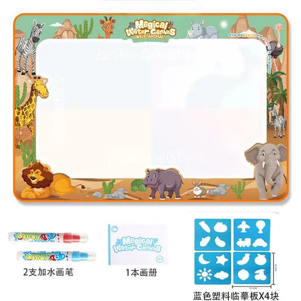 Oversized Magical Water Canvas pens Montessori Toys Learning Blanket Writing Children Drawing Repeated Graffiti Painting kid toy