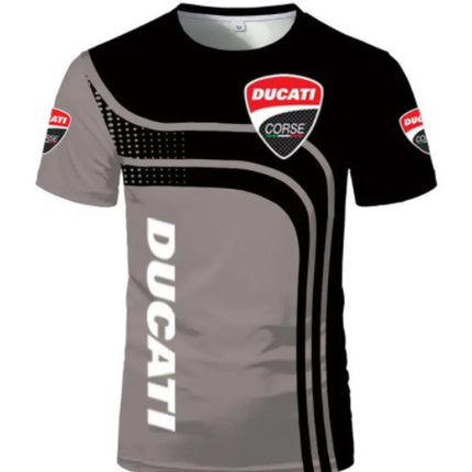 New Ducati Racing Race Men's T-shirt Printed Outdoor Sports Quick Drying Motorcycle Short Sleeved Daily Casual Plus Size T-shirt
