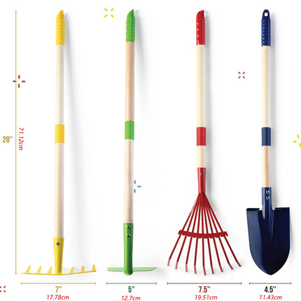 1/4/6pcs Kids Gardening Tools Set Outdoor Digging Weed Toys Detachable Handle for Planting Household Farming Garden Flower