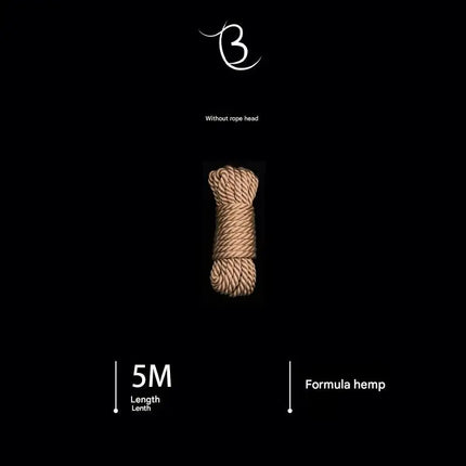 10m Shibari Bondage Rope,Soft Jute for Japanese Rope Art,Skin-Friendly for Beginners,Natural Color Skin-Safe Jute Couples Play