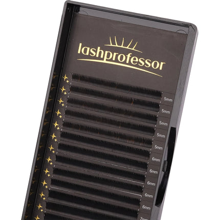 Lashprofessor 16Rows Individual De Cils Lash Trays 5-20mm Silk Classic Lashes Professional Salon Use Cashmere Eyelash Extensions