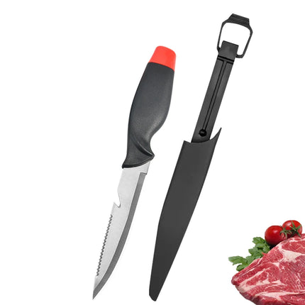 WXCOO Stainless Steel Fish Filleting Knife Sharp Butcher with Cover Multifunctional Fruit Meat Cutting Fish Boning Knives