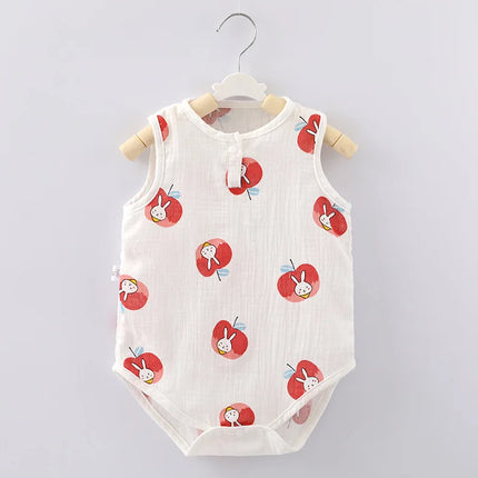 2026 New In Summer Infant Newborn Baby Girls Boys Sleeveless Cloth Cotton Outfits Kids Casual Jumpsuits Toddler Bodysuits