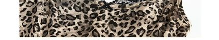 American Sle Leopard Print Lace Crop Top Women's Svel Outerwear Summer New Design Sensation Small irt Ciwalk Outfit
