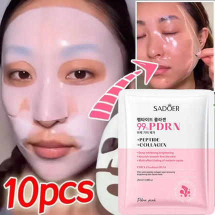 99%PDRN Bio Collagen Face Mask Shrink Pores Deep Hydrating Overnight Mask Moisturizing Refreshing Brightening Face Skin Care