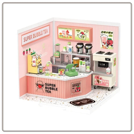 Rolife Super World Cake Shop DIY Houses Building Blocks Assembling Toy Models DIY House Decorations Christmas Birthday Gifts
