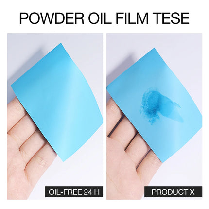 O.TWO.O 2pcs Foundation Face Powder Waterproof 24H Stay Coverage Soft Focus Correct Powder Conceal Long-lasting Face Makeup