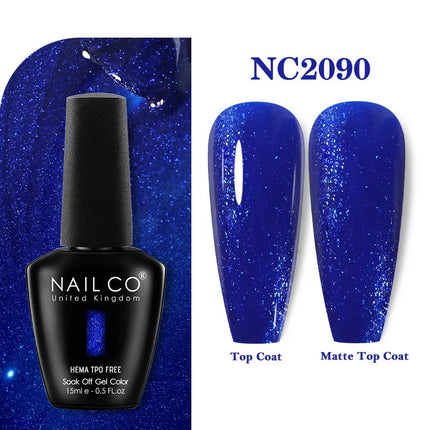 NAILCO 283Colors Gel Nail Polish Top Base Vernis Semi Permanent UV Gel Varnish Nails Art Varnish Hybrid Manicure