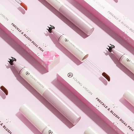 Double-headed Blush Freckle Stamp Pen Long-lasting Waterproof Natural Quick-drying Liquid Blusher French Freckle Makeup Tool