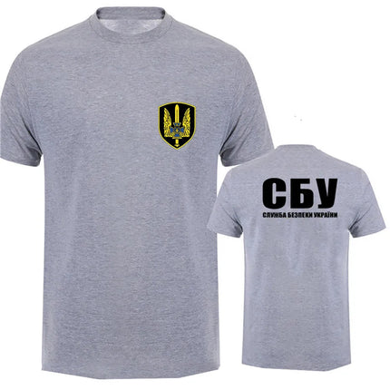 New Fashion Summer New Spetsnaz Ukraine Special Forces Alpha Group Military T-Shirt Print T Shirt Men