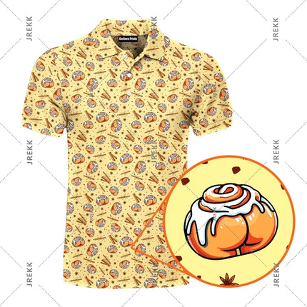 Sexy Full Print Humour Polo Shirt Men Hip Hop Street Personality Short Sleeve Button Golf Shirts Summer Carnival Party Funny Top
