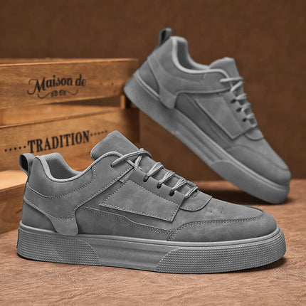 Spring and Autumn Men's Shoes New Style Low-Top Lightweight Large Size Trendy Shoes Student Fashion Versatile Thick-Soled Sports Shoes Casual Sneakers