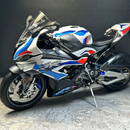 1/9 M1000RR S1000RR Alloy Racing Motorcycle Simulation Metal Street Sports Motorcycle Model With Light Collection Kids Toys Gift